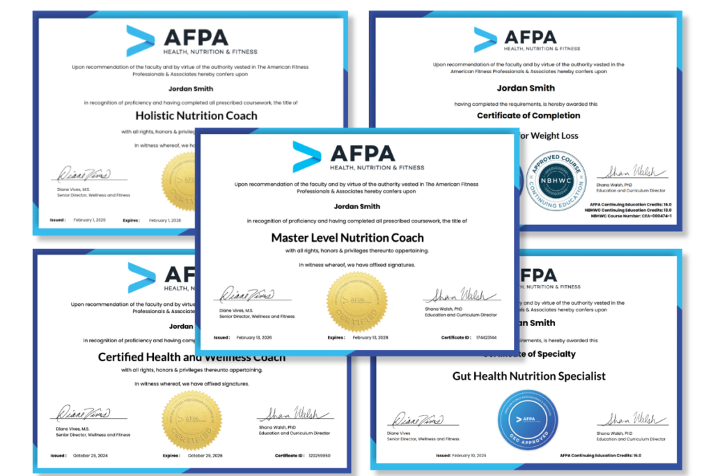 Master Level Nutrition Coach Certificate